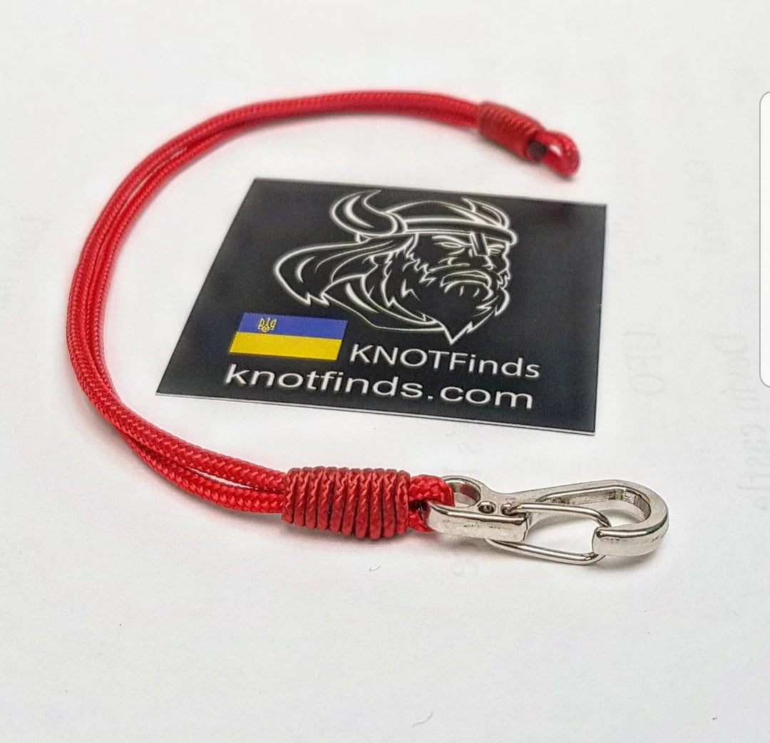 Ultra-Thin Red Paracord Bracelet – Viking-Inspired Protective Christian Amulet