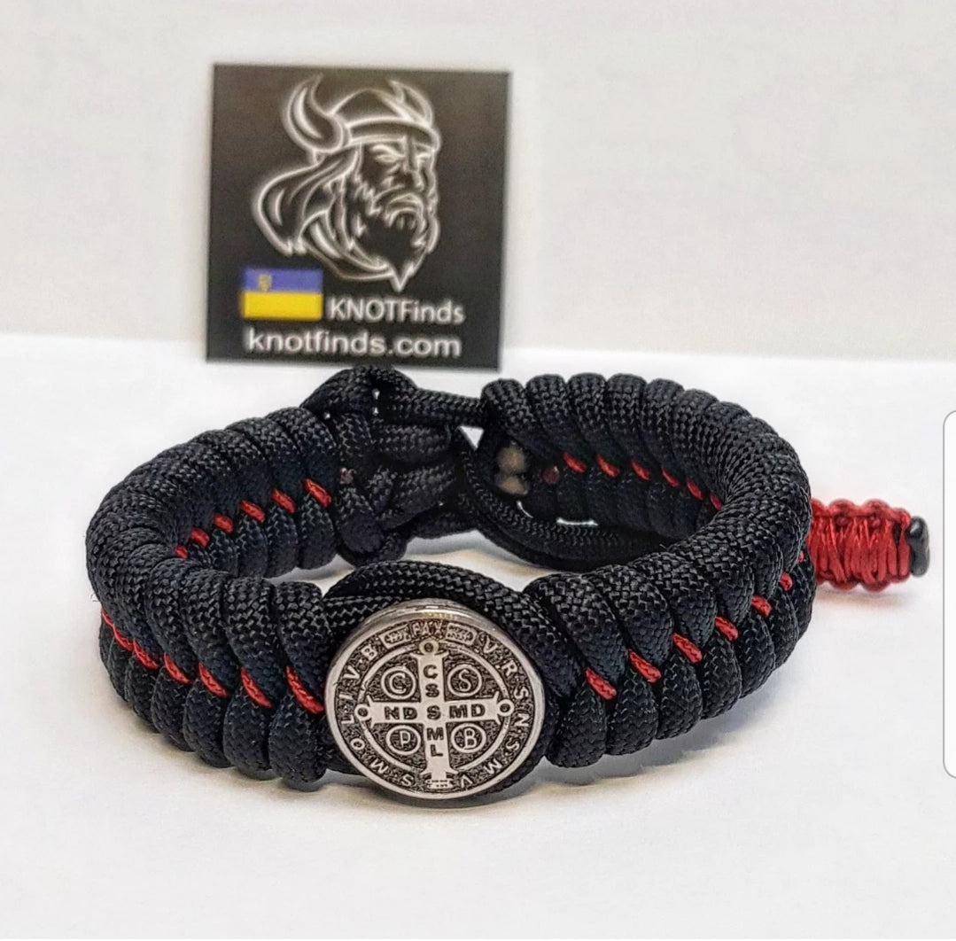 Cross of Saint Benedict. Exorcist bracelet . Religious symbols. Catholic bracelet. Vatican symbols.