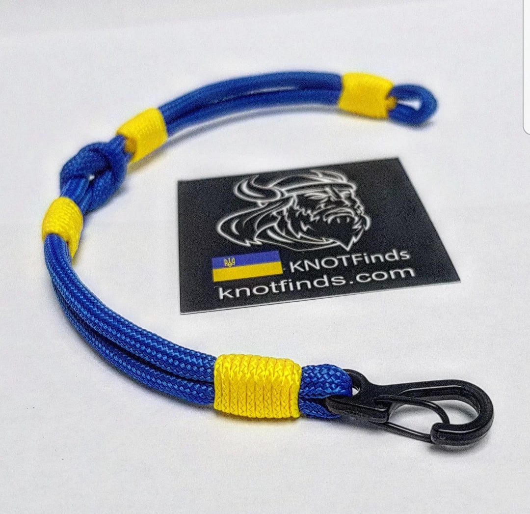 Ukrainian bracelet. Thin paracord bangle. Ukrainian symbol. Glory to Ukraine.