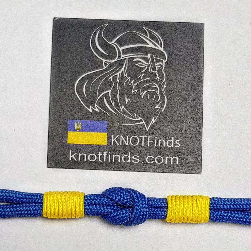 πΊπ¦ Handmade Ukrainian Paracord Bracelet β Thin Military Bangle with Carabiner | Glory to Ukraine Symbol | Waterproof Survival Rope Bracelet for Men & Women