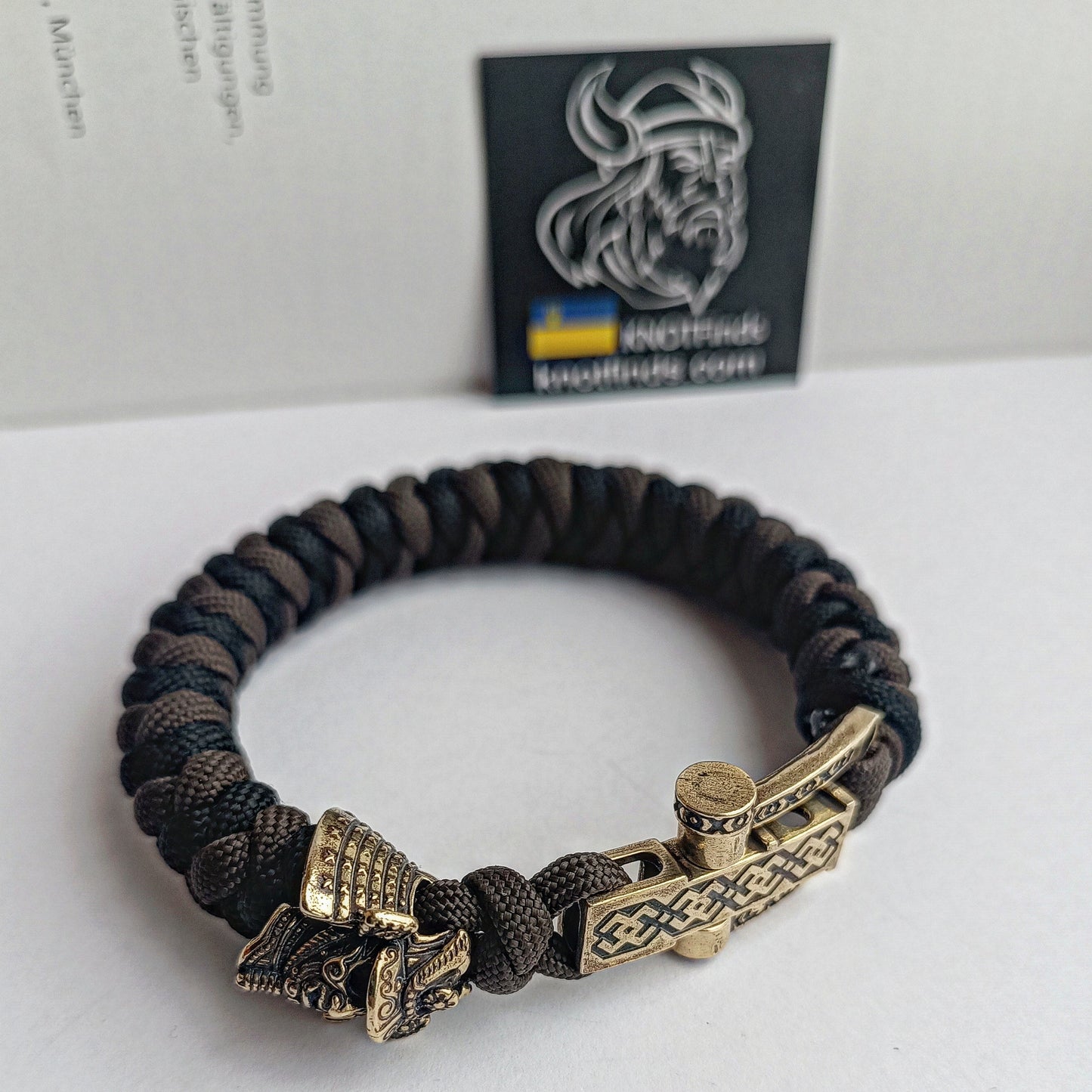 Samurai bracelet / Scandinavian jewelry / gift for him / paracord bracelet / parachute cord / biker bangle