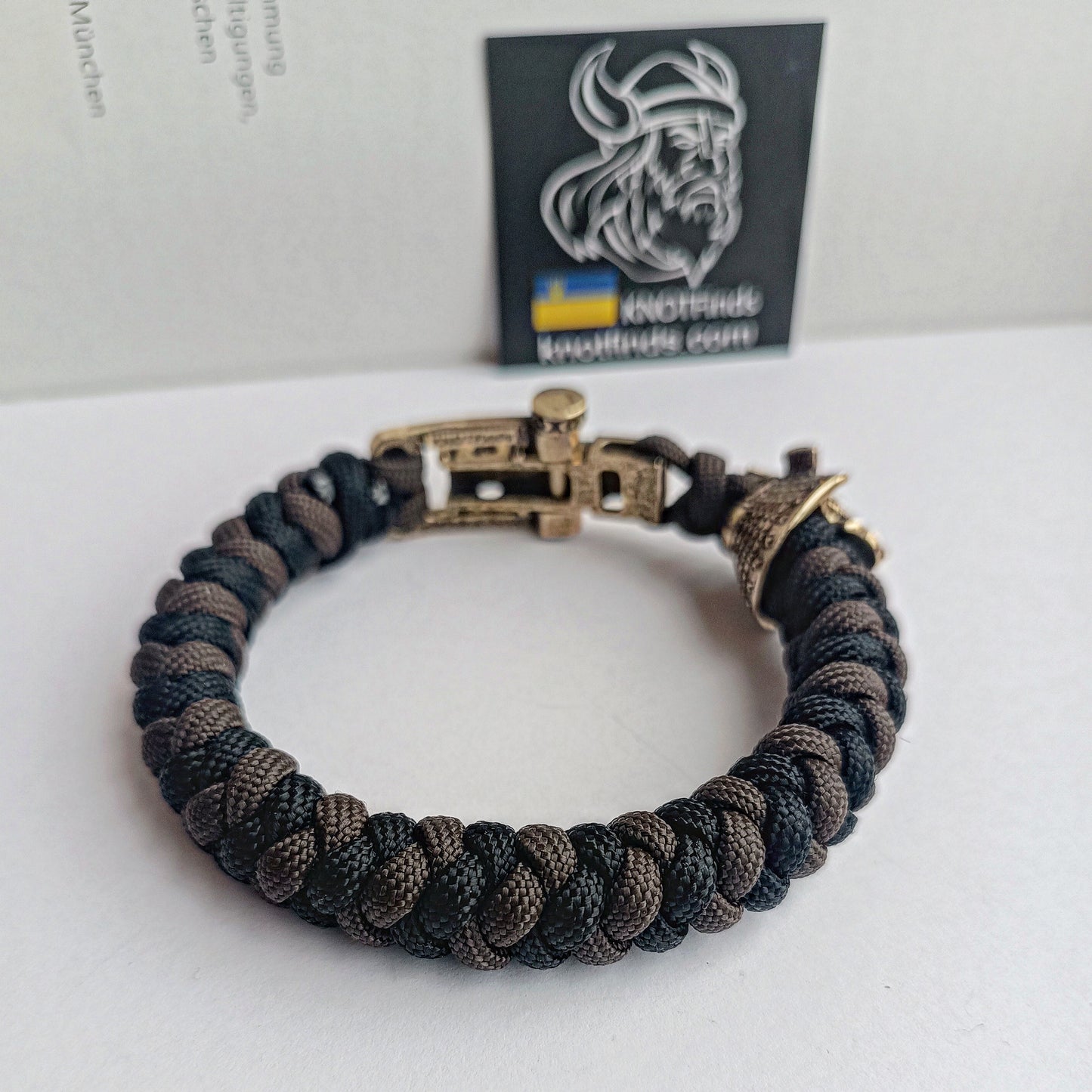 Samurai bracelet / Scandinavian jewelry / gift for him / paracord bracelet / parachute cord / biker bangle