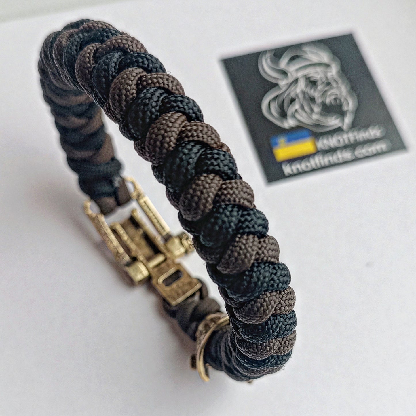Samurai bracelet / Scandinavian jewelry / gift for him / paracord bracelet / parachute cord / biker bangle