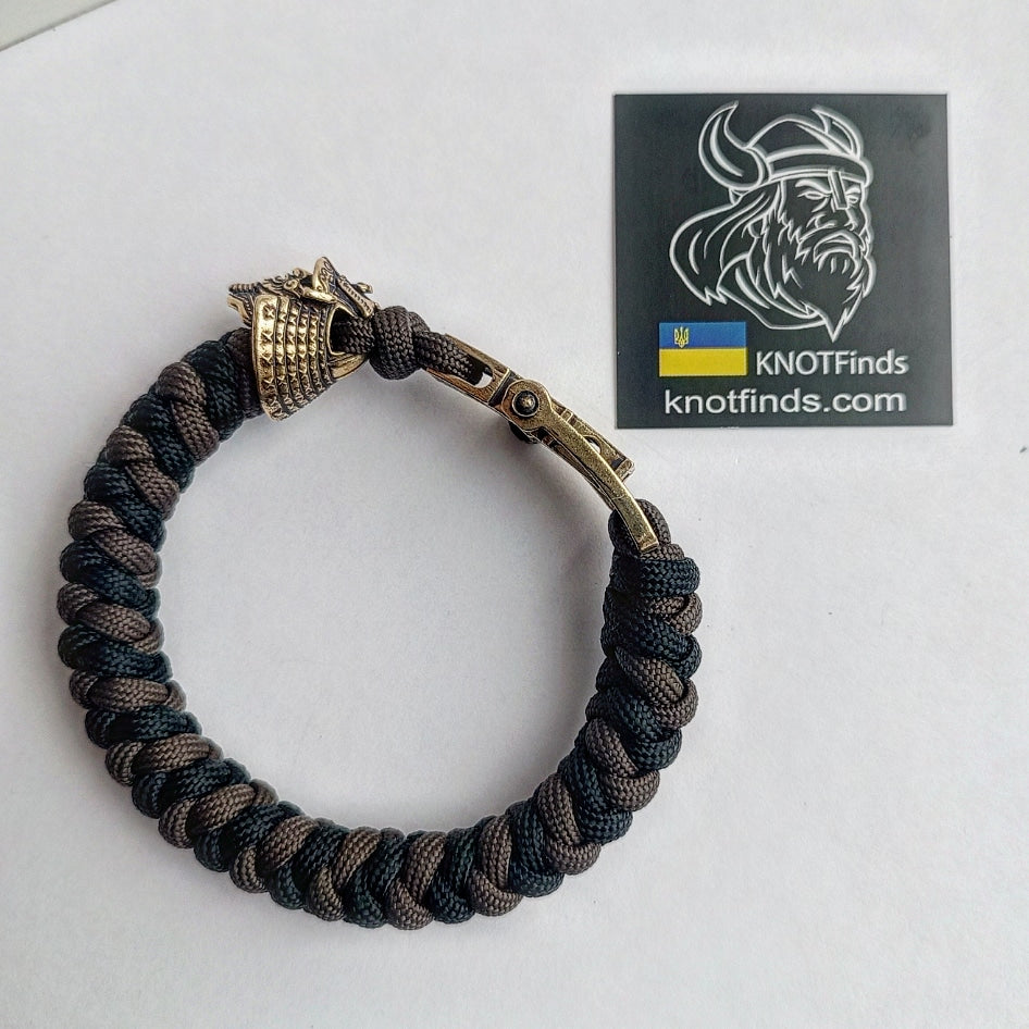 Samurai bracelet / Scandinavian jewelry / gift for him / paracord bracelet / parachute cord / biker bangle