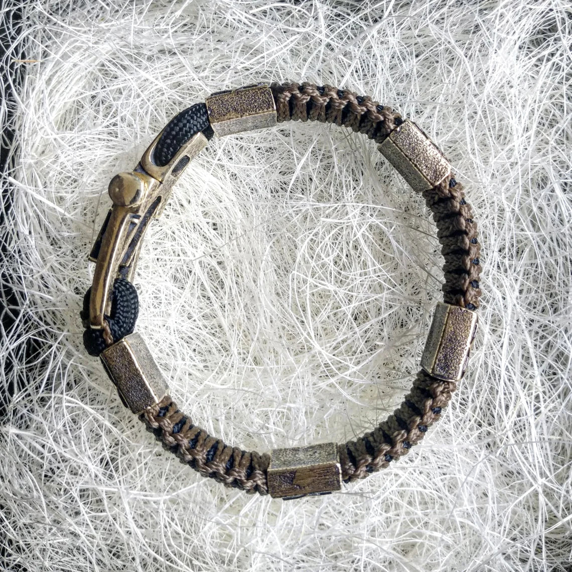 Celtic paracord bracelet with the symbol "Valkyrie". Great gift for husband, boyfriend, man. Viking style.