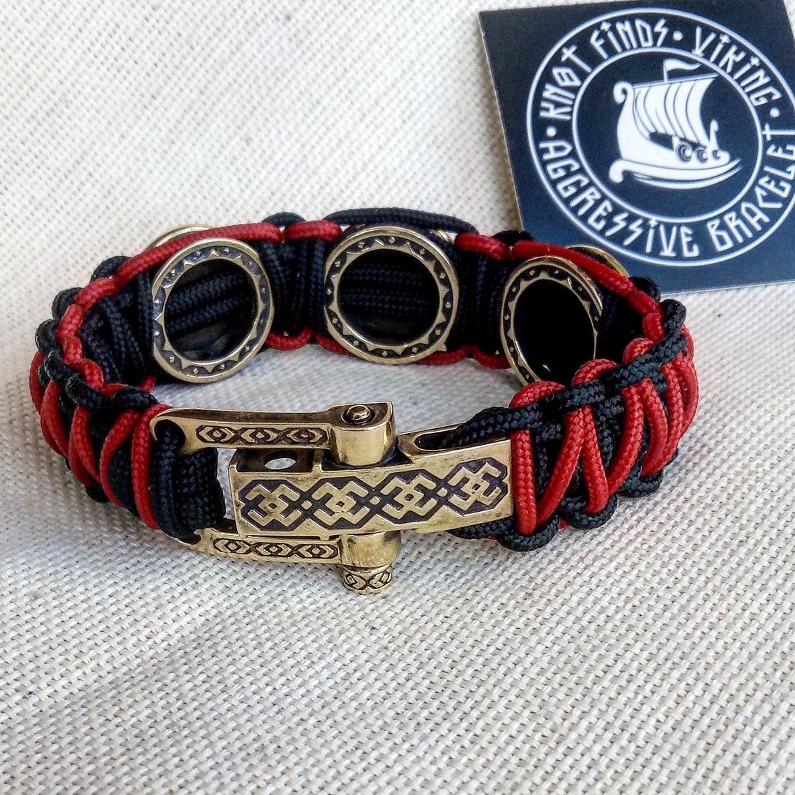 Templar bracelet / paracord bracelet / gift for him / illuminati items