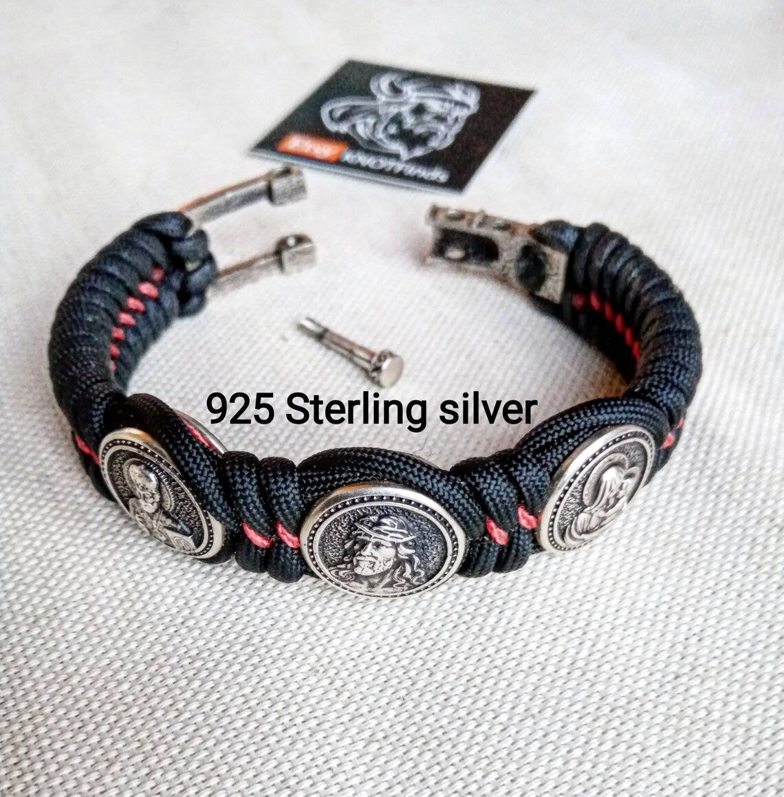 Religious protective amulet. Jesus Christ, Saint Nicholas, Virgin Mary. Silver 925 Sterling. Luxury Easter gift.