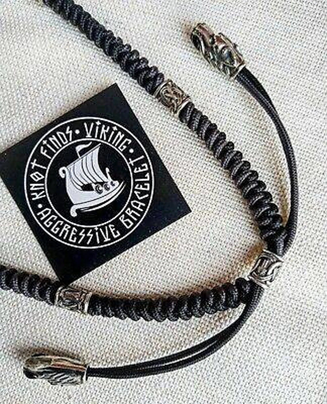 Mens necklace. Viking jewelry. Paracord. Thor's Hammer pendant. Mjöllnir.