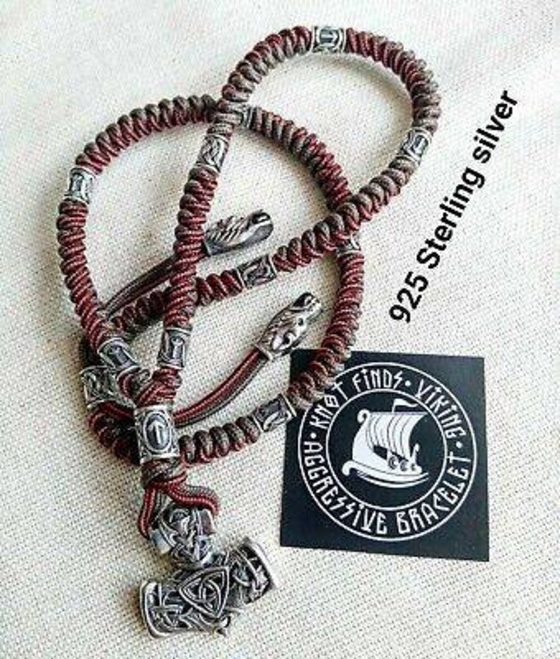 925 Sterling silver men's necklace, Vikings jewelry, men's accessories. Mjolnir necklace Scandinavian style.