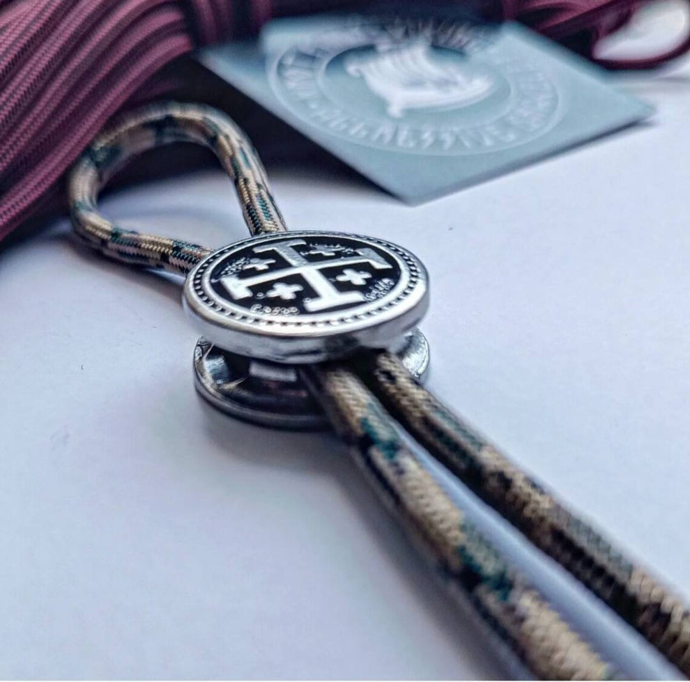 Stainless steel Jerusalem Cross Bead | Paracord Bracelet Bead | Christian Faith Symbol | Protection Talisman | Ships from USA | Fast Delivery