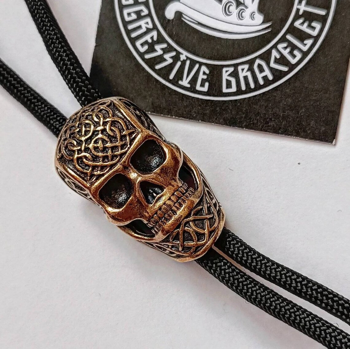 Skull beads for paracord bracelet. Skull symbol. Viking jewelry. Scandinavian skull. Bracelet for brutality men.