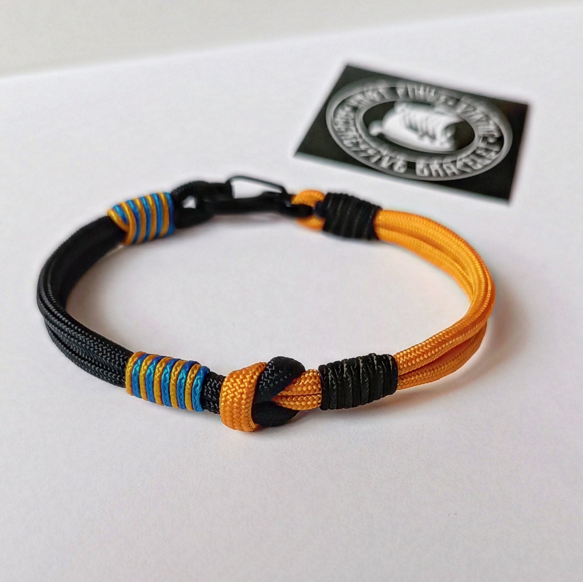 Thin paracord bracelet. Skydiving bangle. Street style. Surfer bracelet. Summer bangle. Beach accessory.