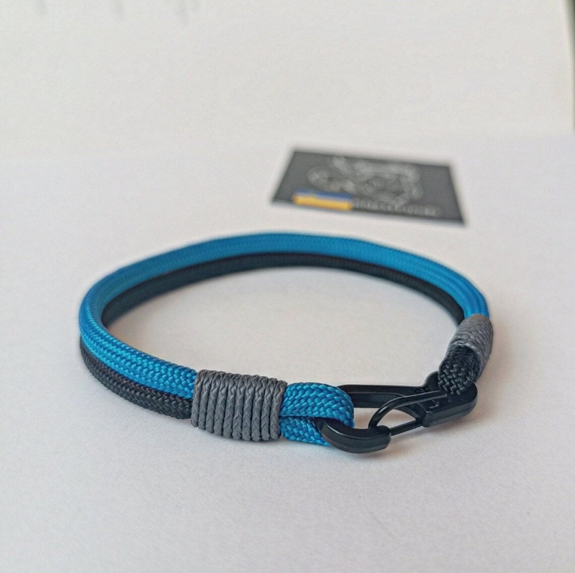 Marine bracelet. Sea regatta bangle. Sailing bracelet. Extreme durable. Bangle rope.