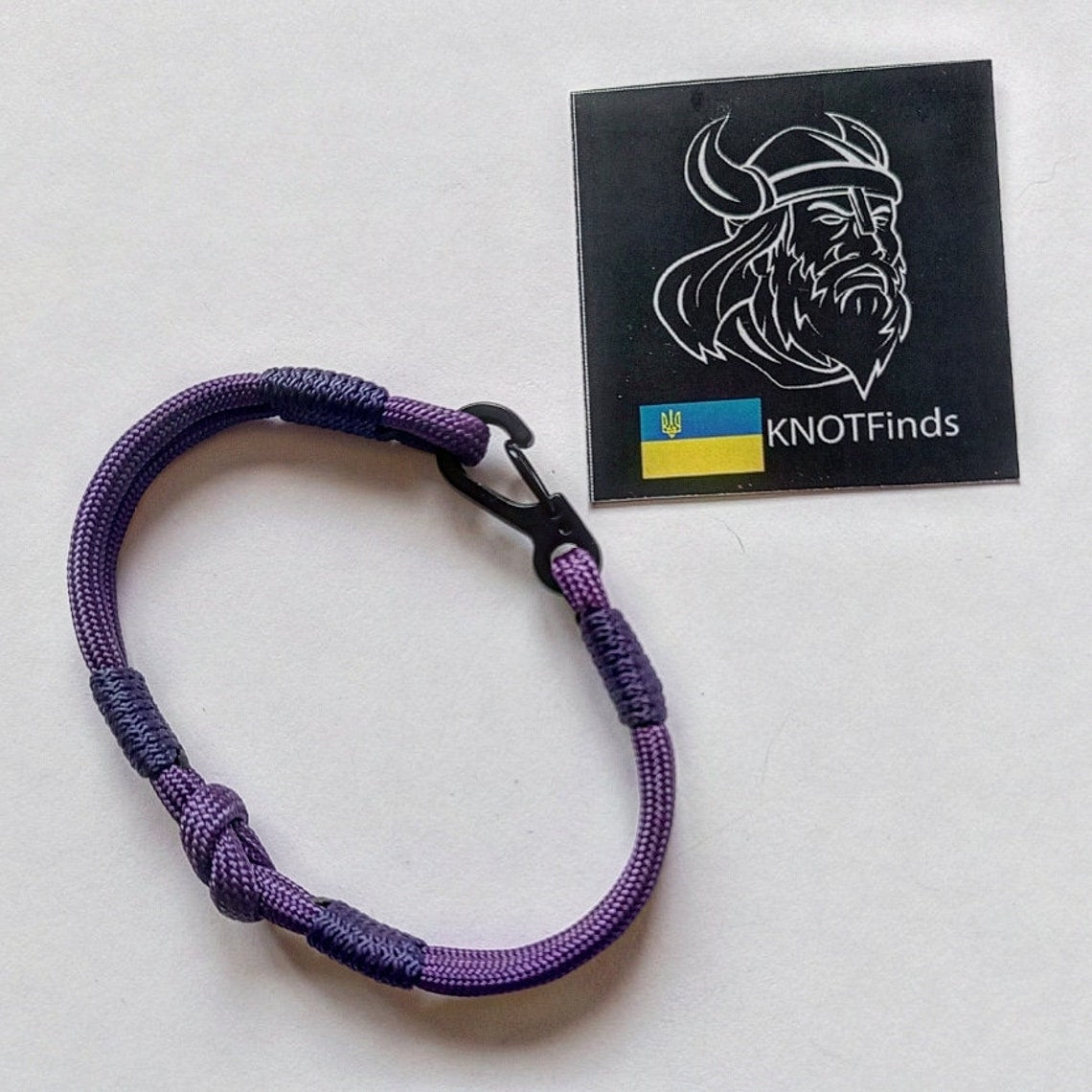 Thin purple bracelet. Mystical bracelet. Skydiving bangle. Surfer bracelet. Summer bangle. Beach accessory. Unusual bangle color.