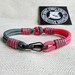 Lady viking. Scandinavian jewelry. Paracord bracelet. Gift for girls. Pink and Gray bangle.