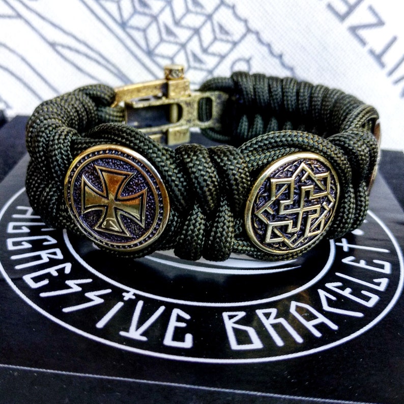 Paracord bracelet / Templar bangle / gift for him