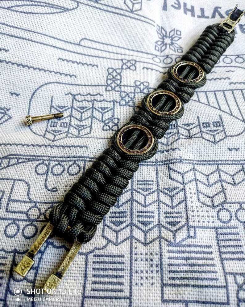Paracord bracelet / Templar bangle / gift for him