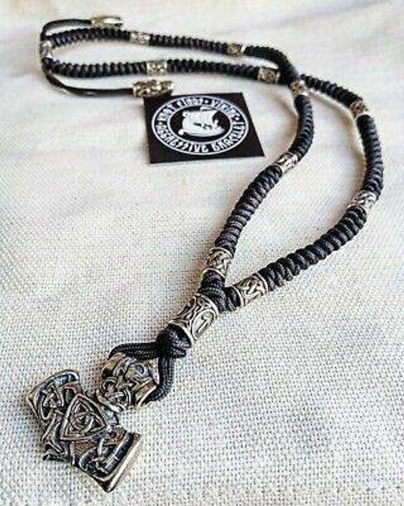 Mjolnir pendant for mens necklace Thor's Hammer steel clasp for bracelet from paracord