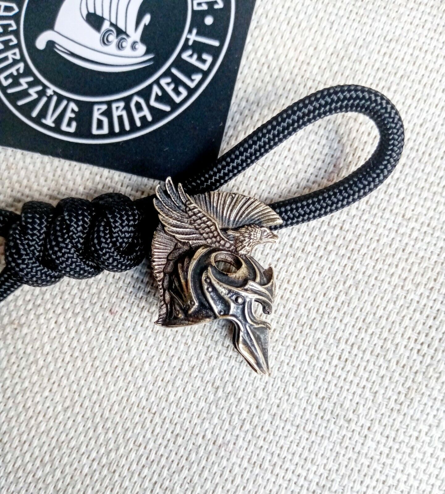 Spartan paracord beads - Spartan bead. Big, heavy bead are handmade with unique designs!