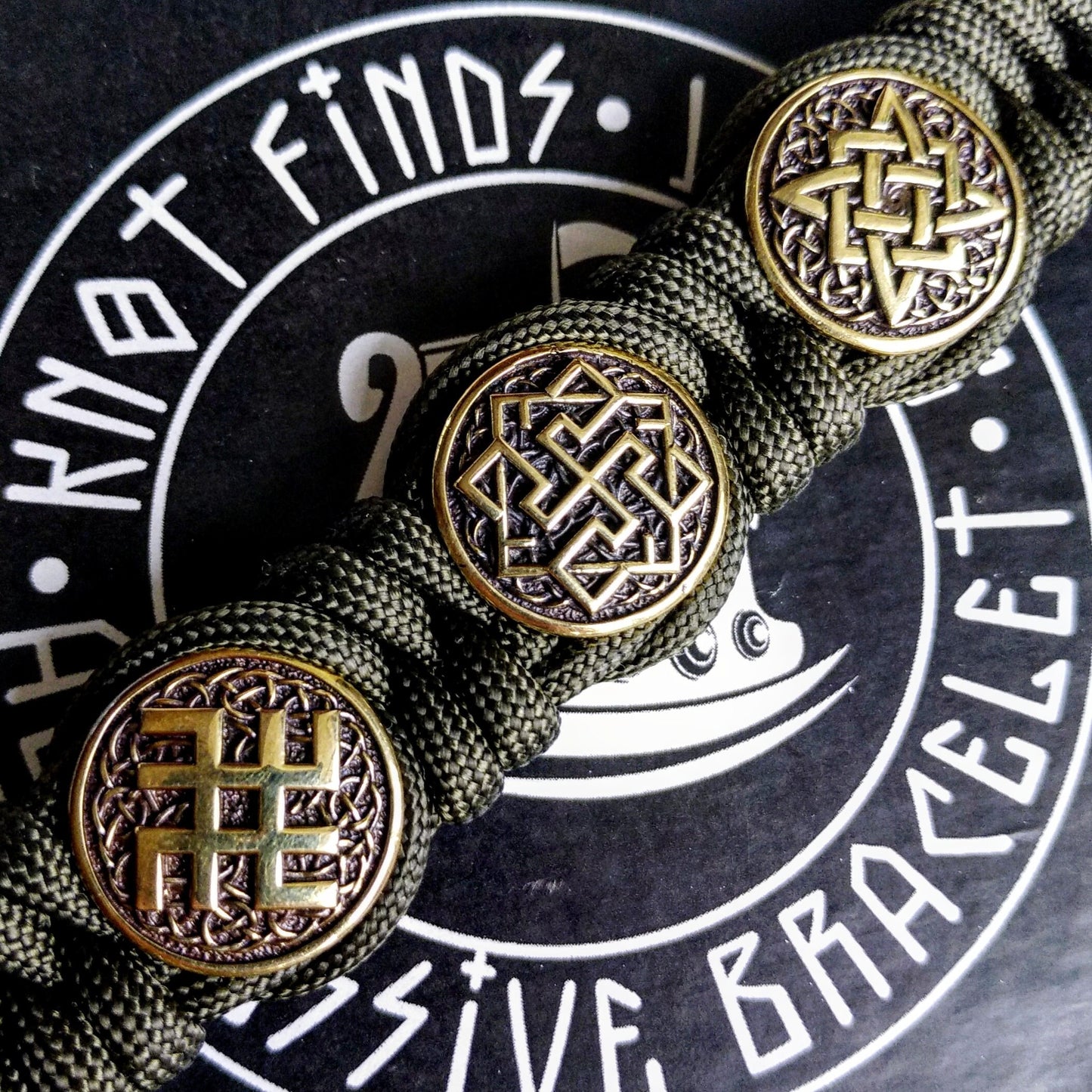 Viking bracelet / gift for him / paracord bracelet / parachute cord / viking cuff / biker bangle
