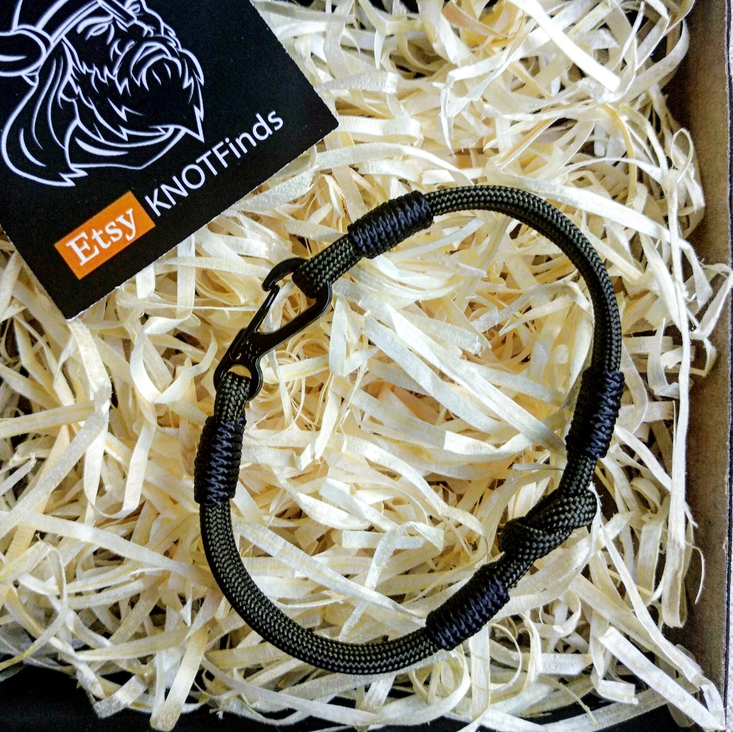Unloading camp bangle. Thin military bracelet. Bangle rope. Army style.