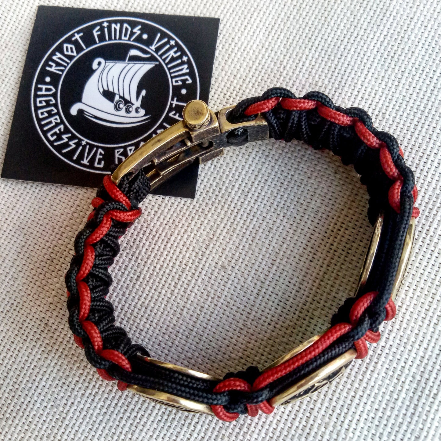 Templar bracelet / paracord bracelet / gift for him / illuminati items