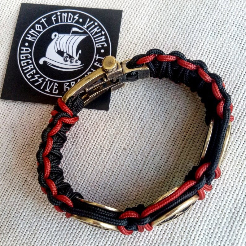Paracord bracelet / Viking bracelet / Scandinavian jewelry / gift for him / parachute cord / viking cuff