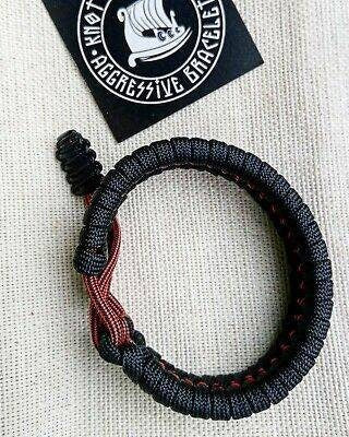 Hunter bracelet. Unloading camping bangle made of Mad Max paracord, Army style, a great gift for men.