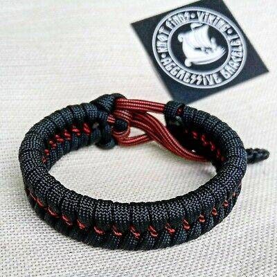 Hunter bracelet. Unloading camping bangle made of Mad Max paracord, Army style, a great gift for men.