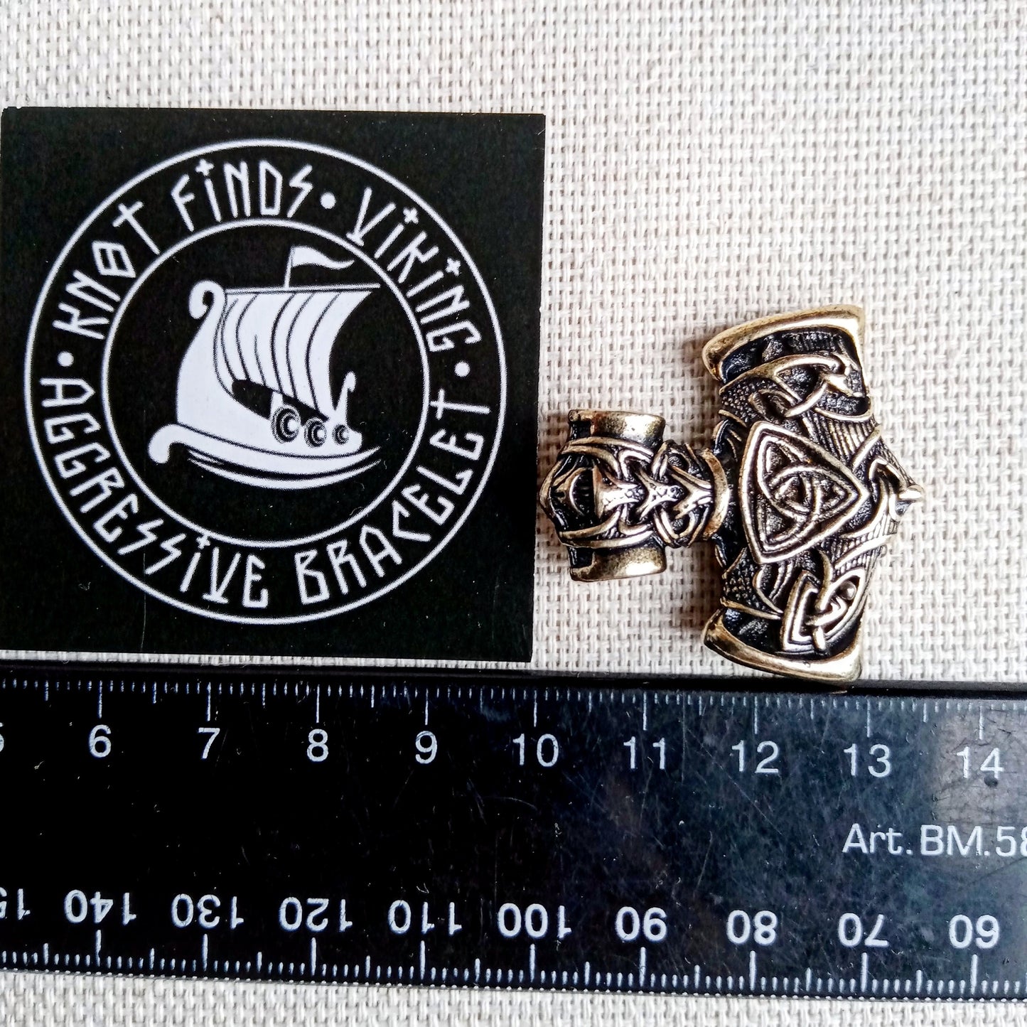 Mjolnir pendant for mens necklace Thor's Hammer clasp for bracelet from paracord, Viking style