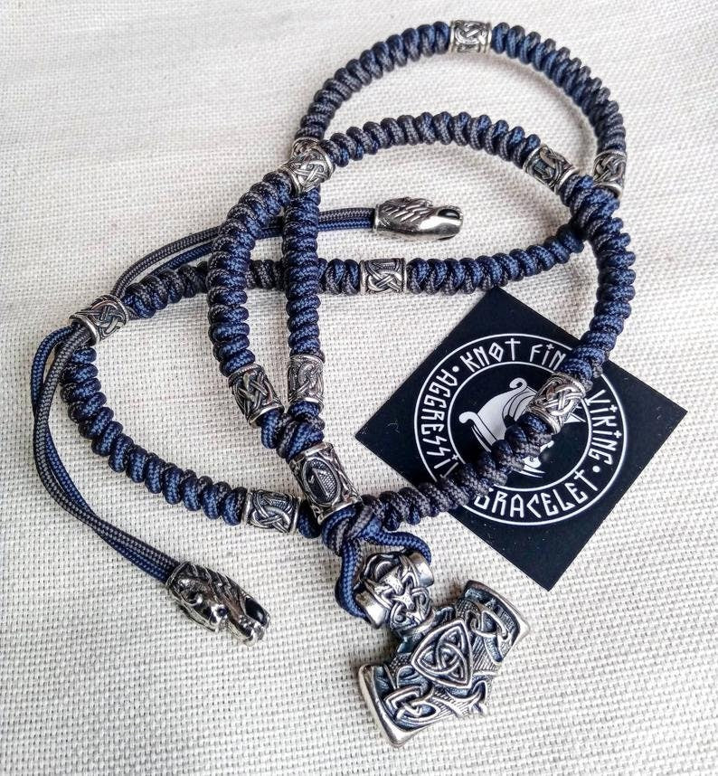 Mjolnir pendant for mens necklace Thor's Hammer steel clasp for bracelet from paracord