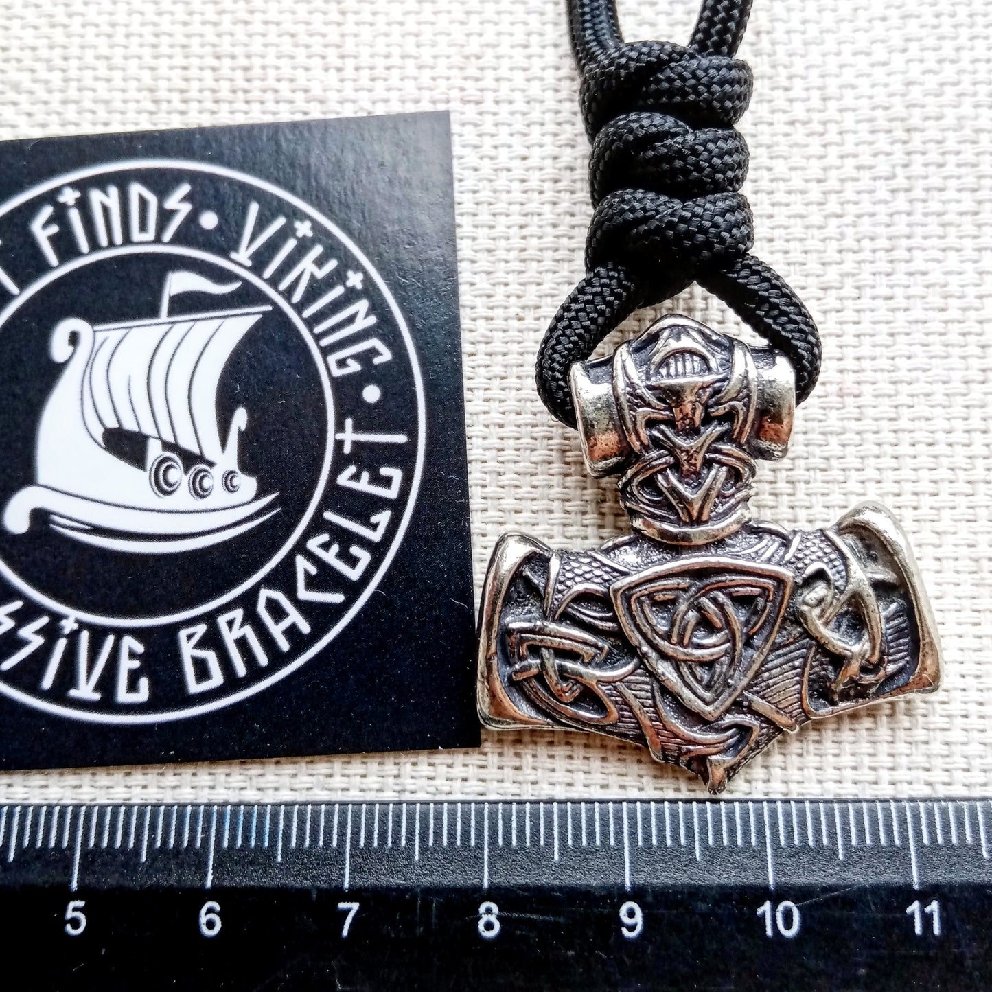 Mjolnir pendant for mens necklace Thor's Hammer steel clasp for bracelet from paracord