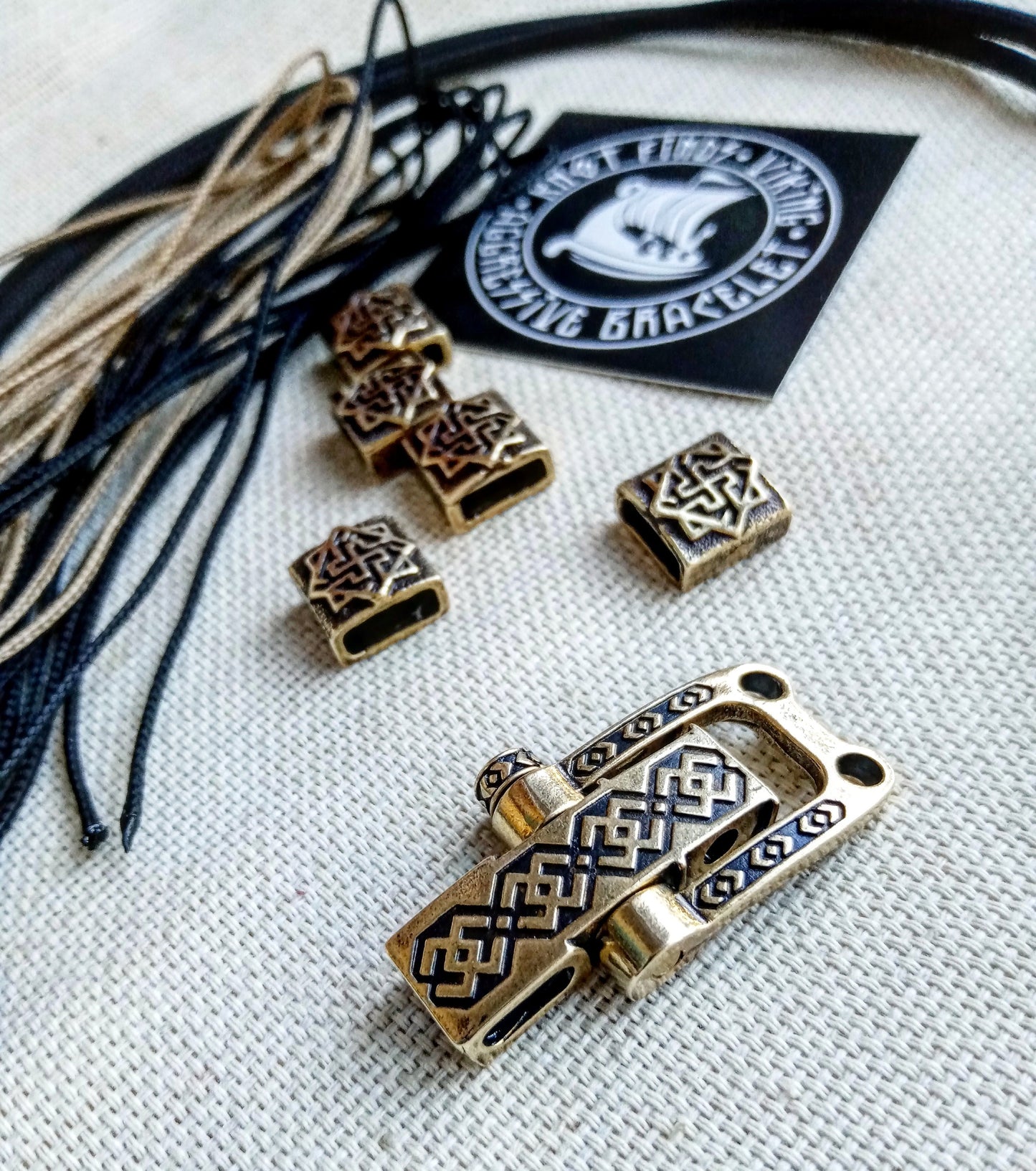 Set for weaving a viking bracelet from paracord. DIY gift. Do it yourself. Celtic bracelet with a paracord, Valkyrie . Viking style.