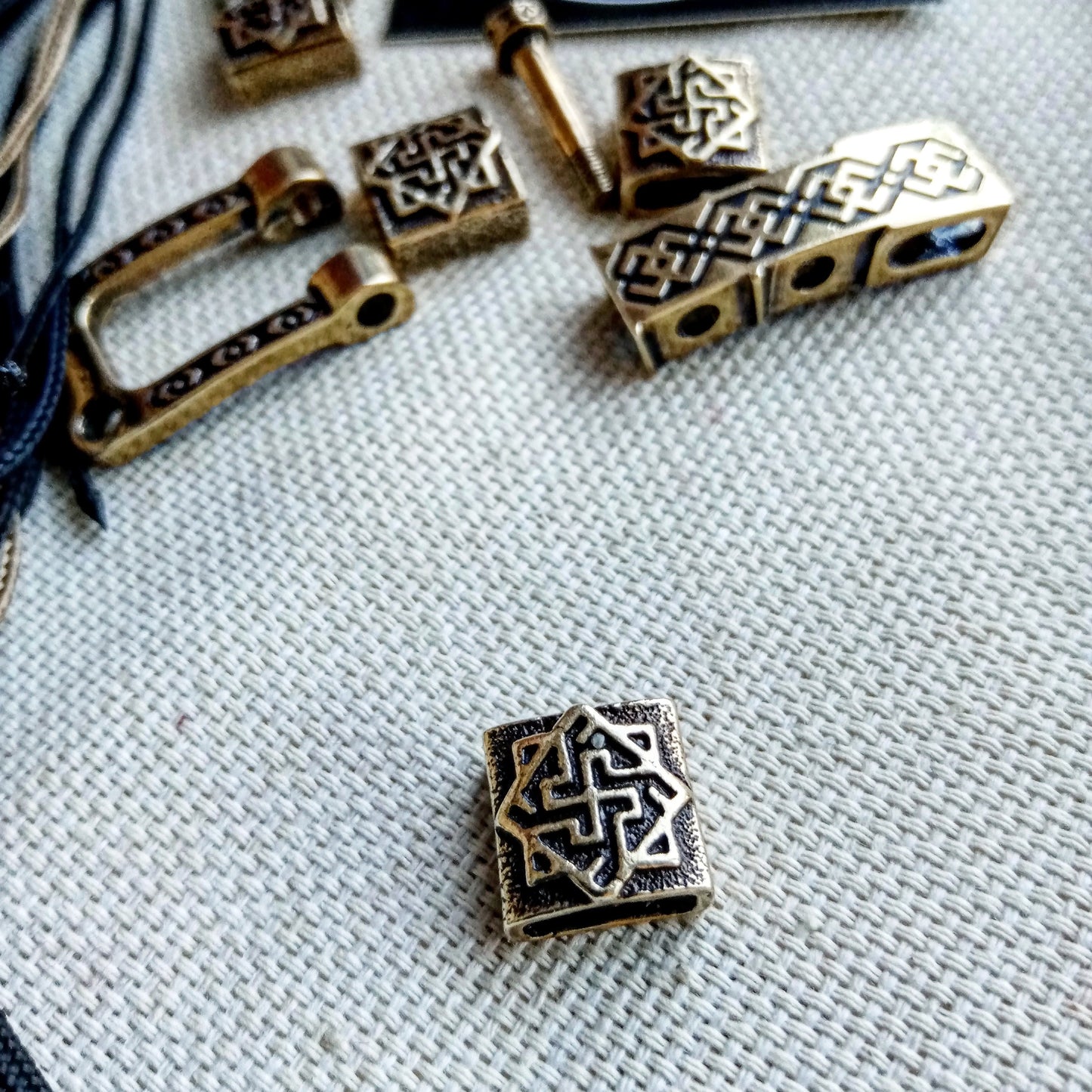Set for weaving a viking bracelet from paracord. DIY gift. Do it yourself. Celtic bracelet with a paracord, Valkyrie . Viking style.