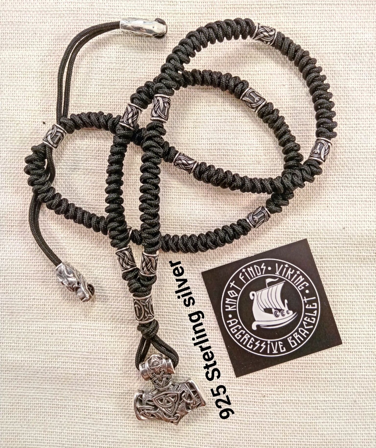 925 Sterling silver viking necklace. Scandinavian jewelry. Mens luxury accessories. Gift for viking.