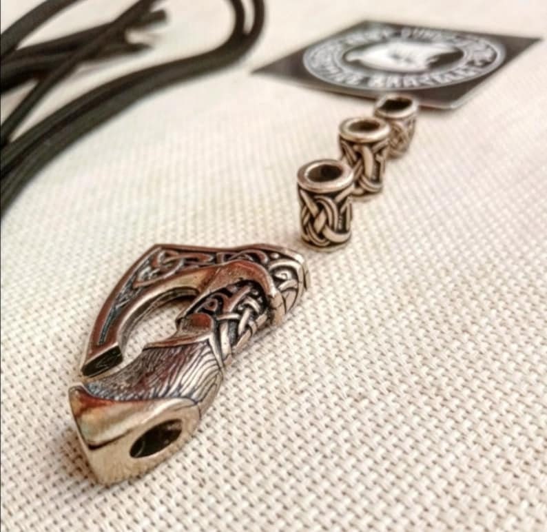 Ukrainian store. Instruction for the weaving paracord necklace. Viking jewelry.
