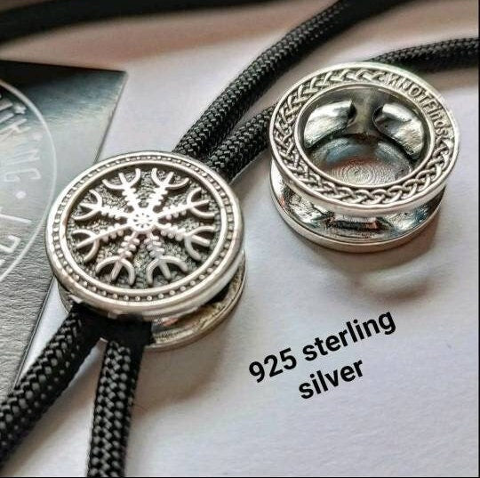 925 Sterling Silver Round Bead HORROR HELMET Bead for Bracelet Viking . Manual casting. Beads for paracord.