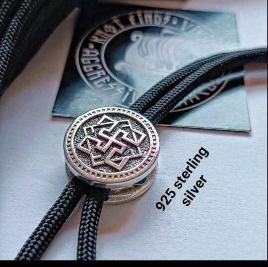 925 Sterling Silver Round Bead VALKYRIE Bead for Bracelet Viking Jewelry Men's Accessory. Original author's products.