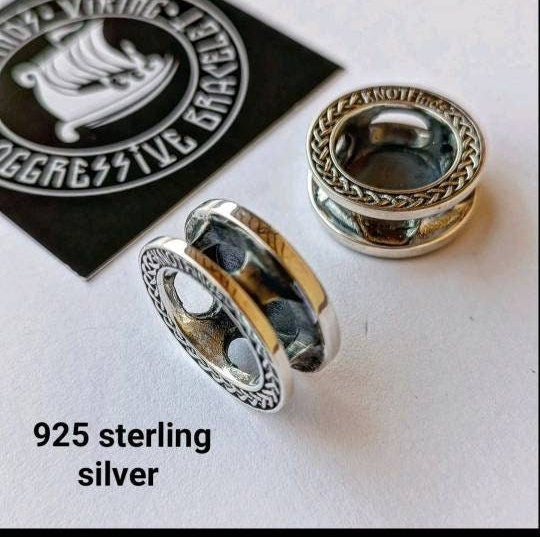 925 Sterling Silver Round Bead VALKYRIE Bead for Bracelet Viking Jewelry Men's Accessory. Original author's products.