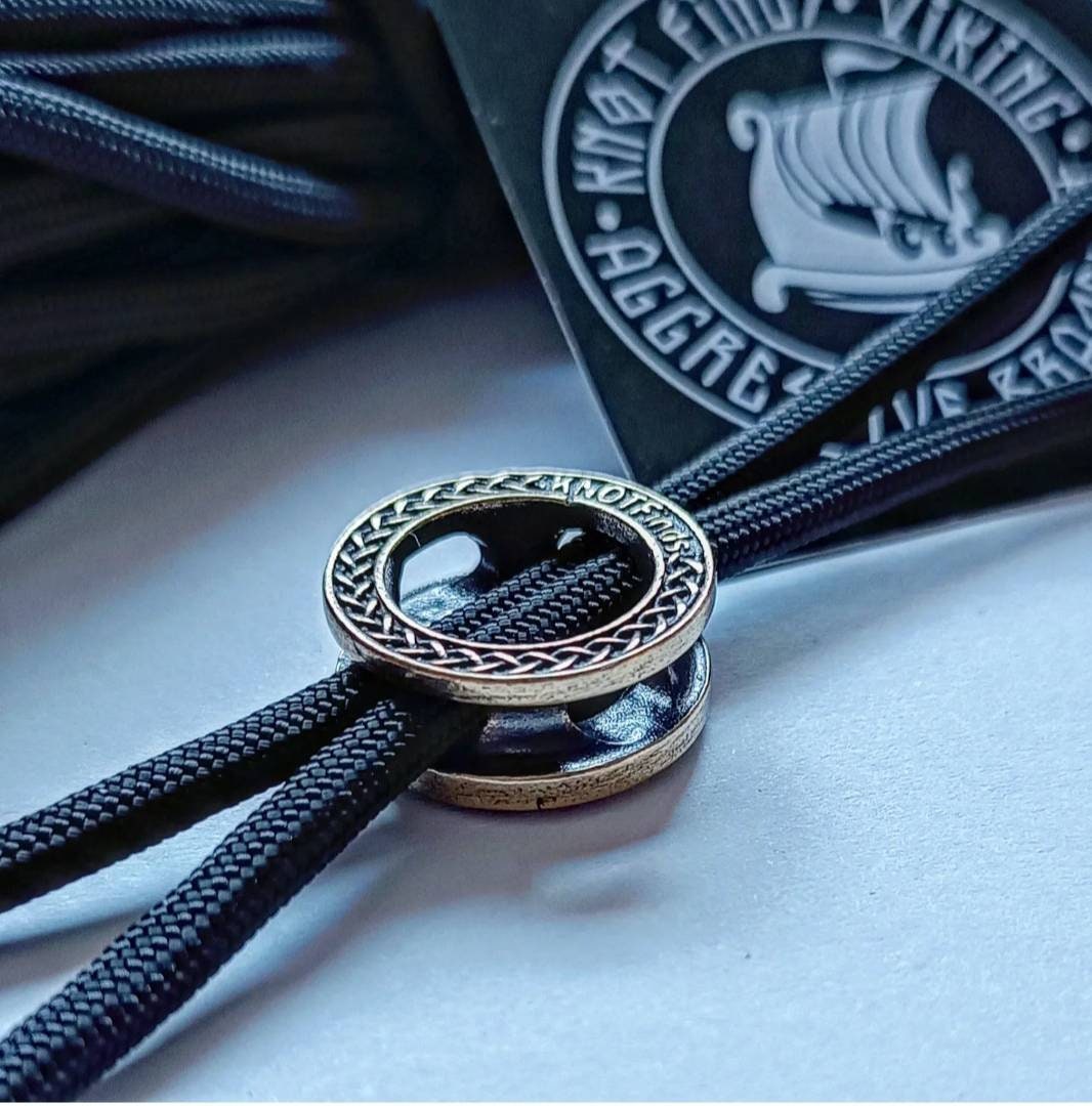 VEGVISIR brass Round Bead Bead for Bracelet Viking Jewelry Men's Accessory. Viking compass.