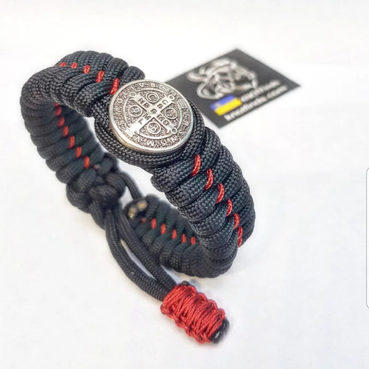 Cross of Saint Benedict. Exorcist bracelet . Religious symbols. Catholic bracelet. Vatican symbols.