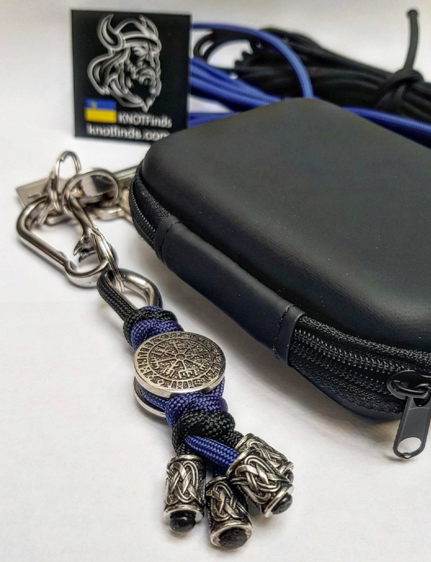 Handcrafted Stainless Steel Vegvisir Viking Compass Keychain – A Unique Nordic/Heritage Gift