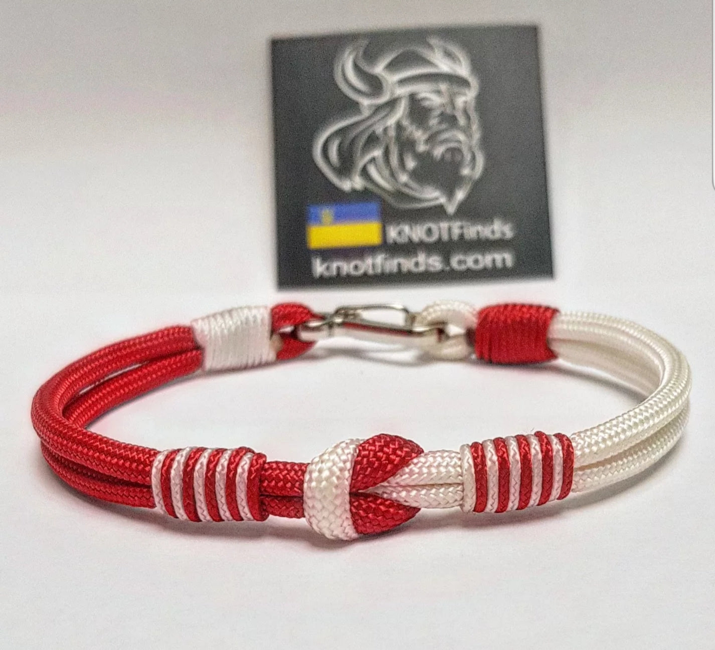 Handmade Polish Paracord Bracelet – Thin Military Carabiner Bracelet | Poland Flag | Waterproof Survival Rope Bracelet for Men and Women
