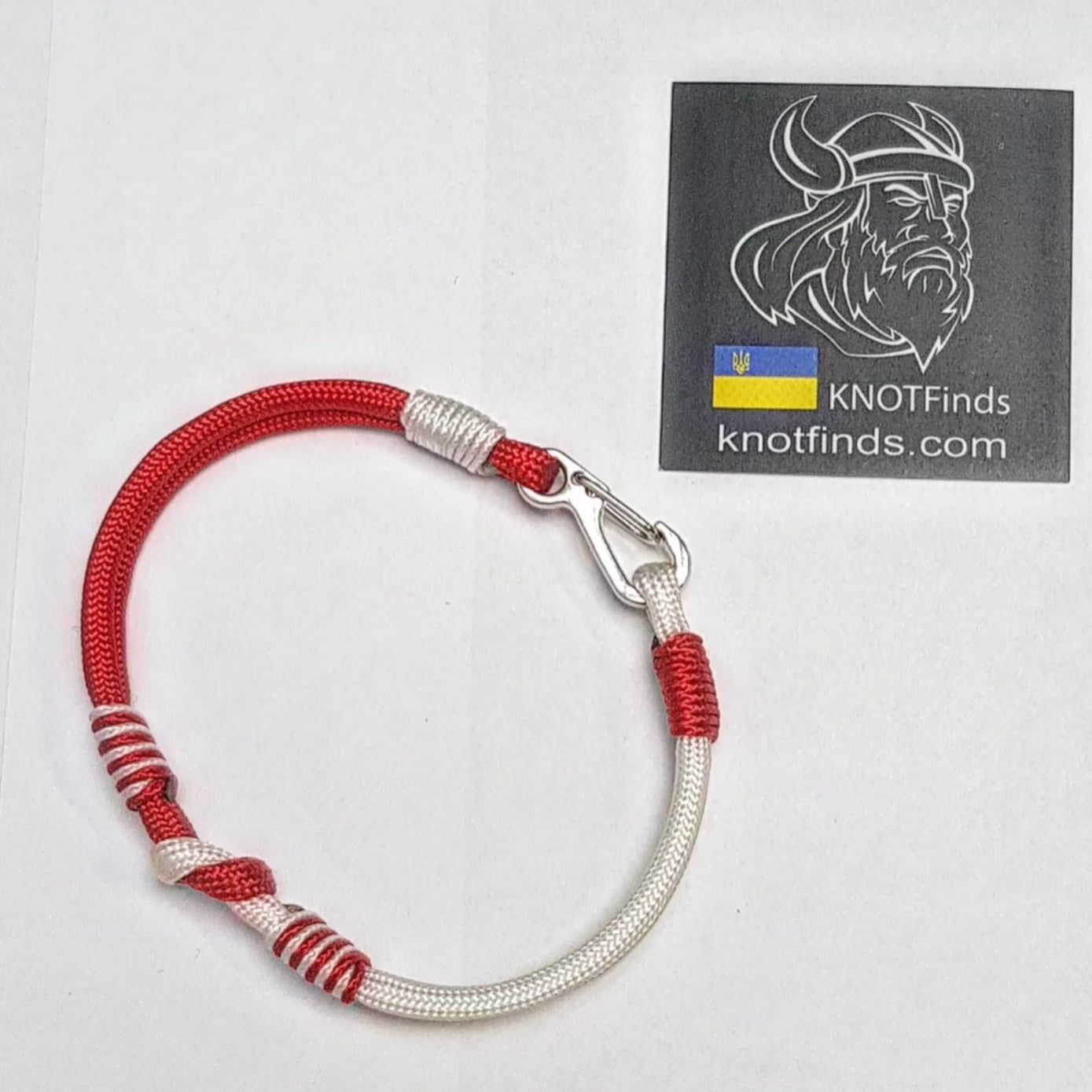Handmade Polish Paracord Bracelet – Thin Military Carabiner Bracelet | Poland Flag | Waterproof Survival Rope Bracelet for Men and Women