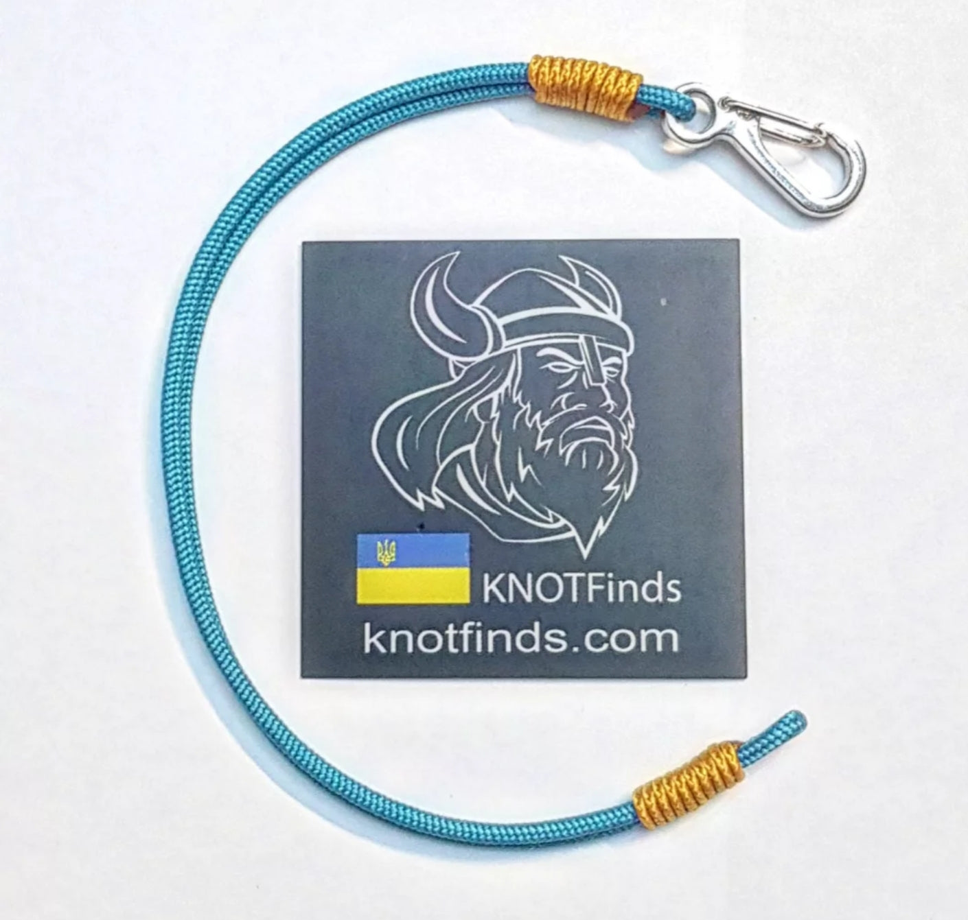 Skyline Paracord Bracelet – Sky Blue & Gold Minimalist Nautical Bracelet, Unisex Waterproof Microcord Accessory, Handmade Gift for Men Women