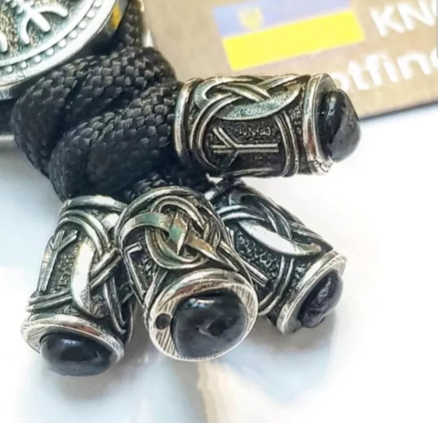 Handmade Stainless Steel Helm of Awe Keychain – Viking Protection Amulet, Norse Mythology Talisman, Unique Gift for Men and Women