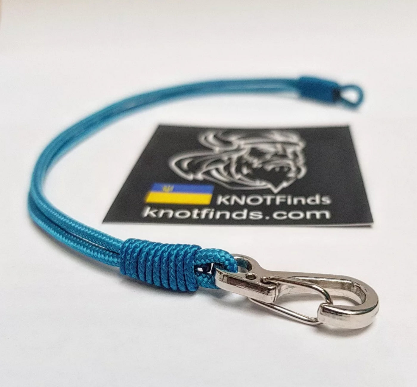 Skyline Solo – Ultra-Thin Sky Blue Paracord Bracelet | Minimalist Microcord Amulet