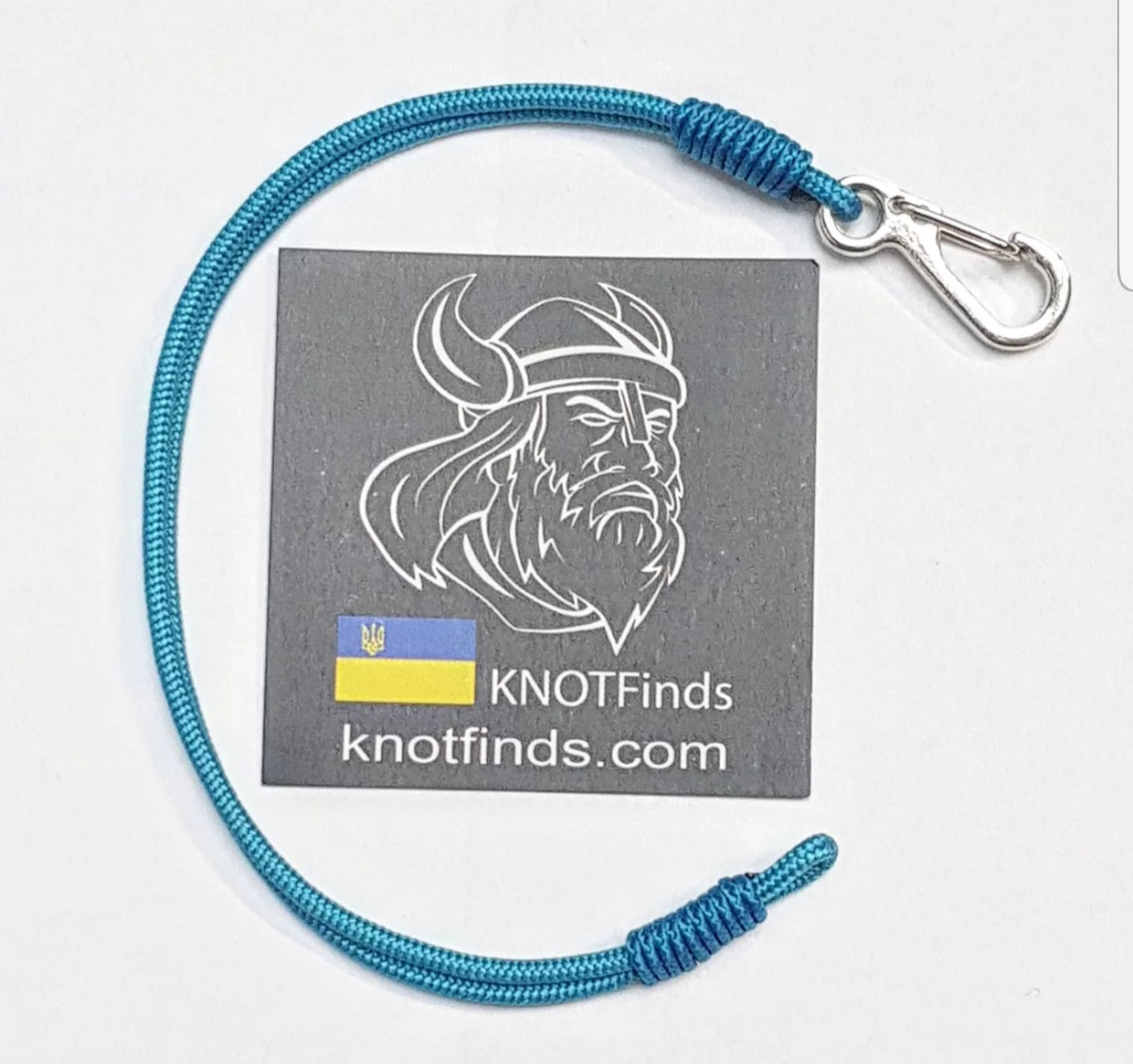 Skyline Solo – Ultra-Thin Sky Blue Paracord Bracelet | Minimalist Microcord Amulet
