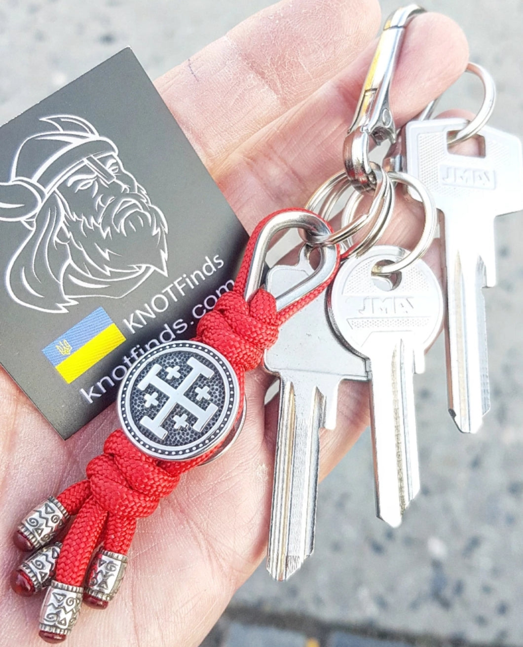 Handcrafted Stainless Steel Pilgrim’s Cross Keychain – Symbol of Path, Protection & Inner Vow