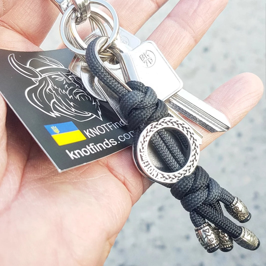 Handcrafted Stainless Steel Pilgrim’s Cross Keychain — A Personal Relic of Path, Oath & Silent Protection